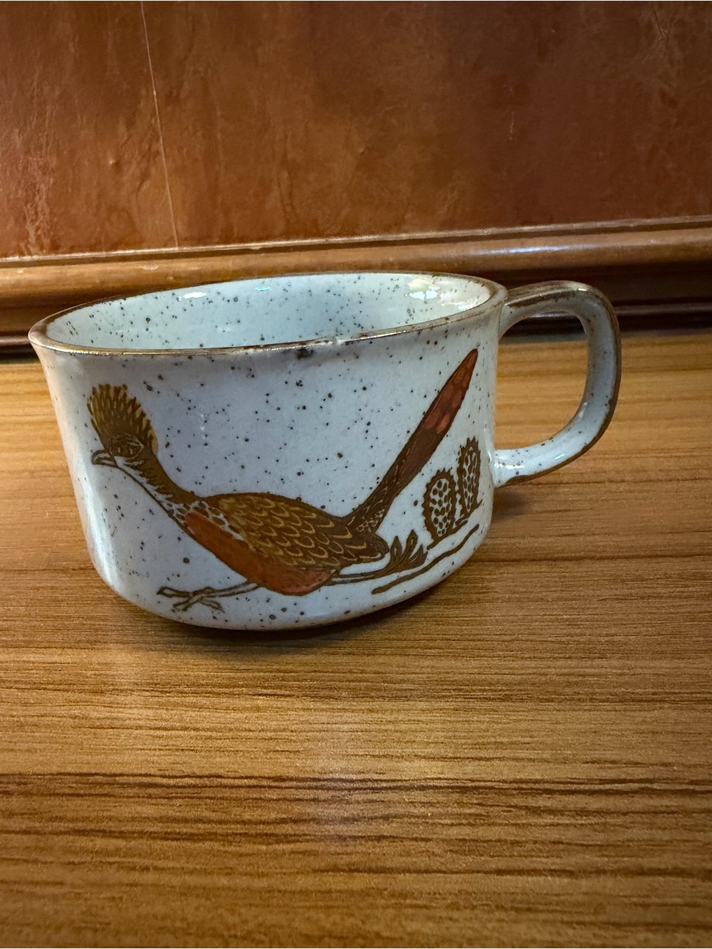 Excellent Vintage Otagiri Japan Stoneware - MCM Roadrunner Cactus Soup/Mug